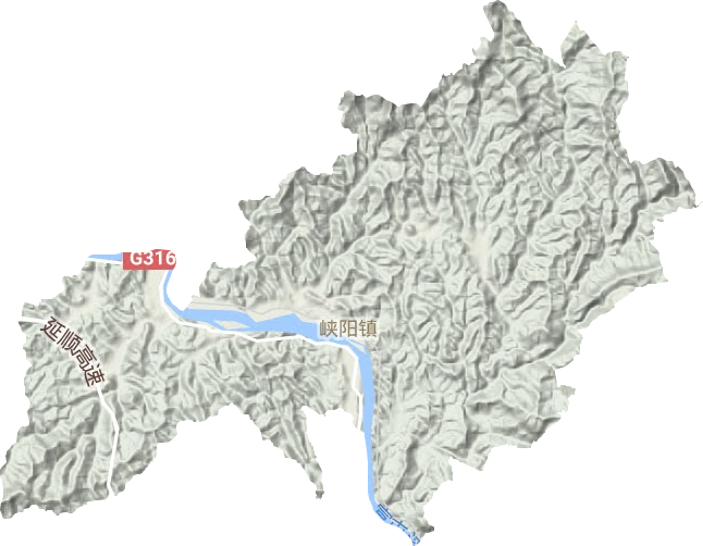 峽陽鎮地形圖
