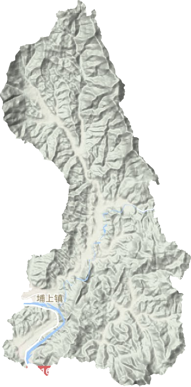 埔上鎮(zhèn)地形圖