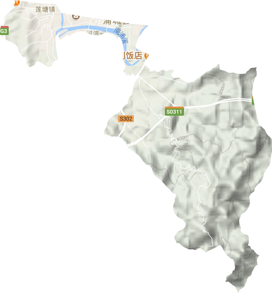 河濱街道地形圖