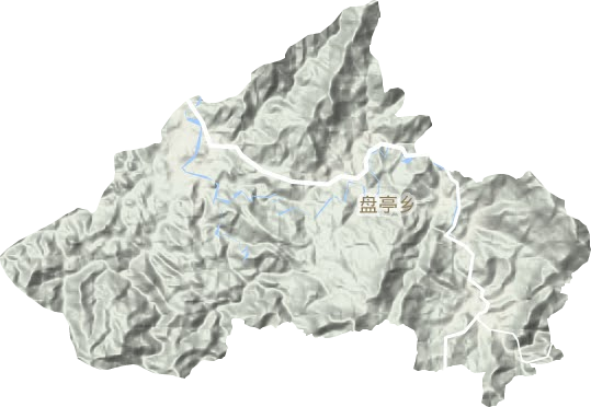 盤亭鄉地形圖