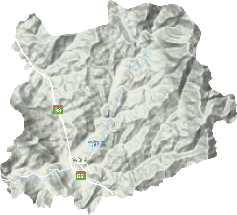 官路鄉(xiāng)地形圖
