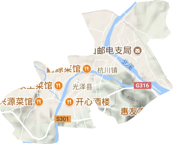 杭川鎮地形圖