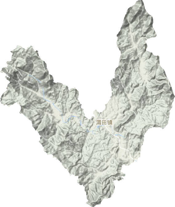 渭田鎮(zhèn)地形圖