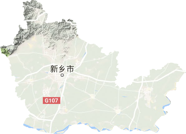 新鄉市地形圖