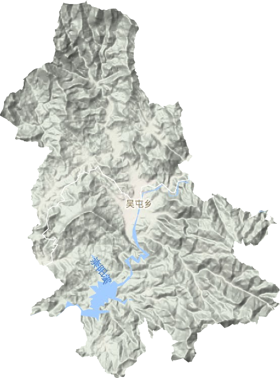吳屯鄉地形圖