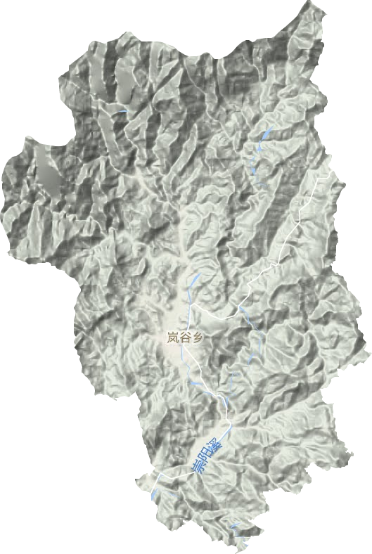 嵐谷鄉(xiāng)地形圖