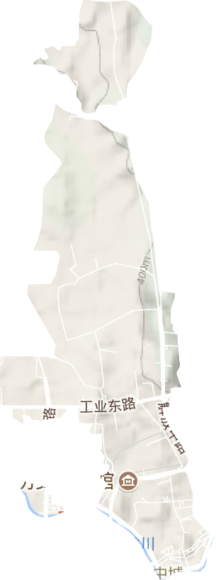 中城街道地形圖