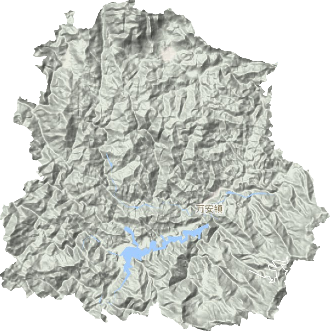 萬安鎮地形圖