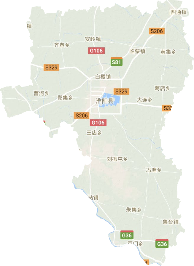 淮陽縣地形圖