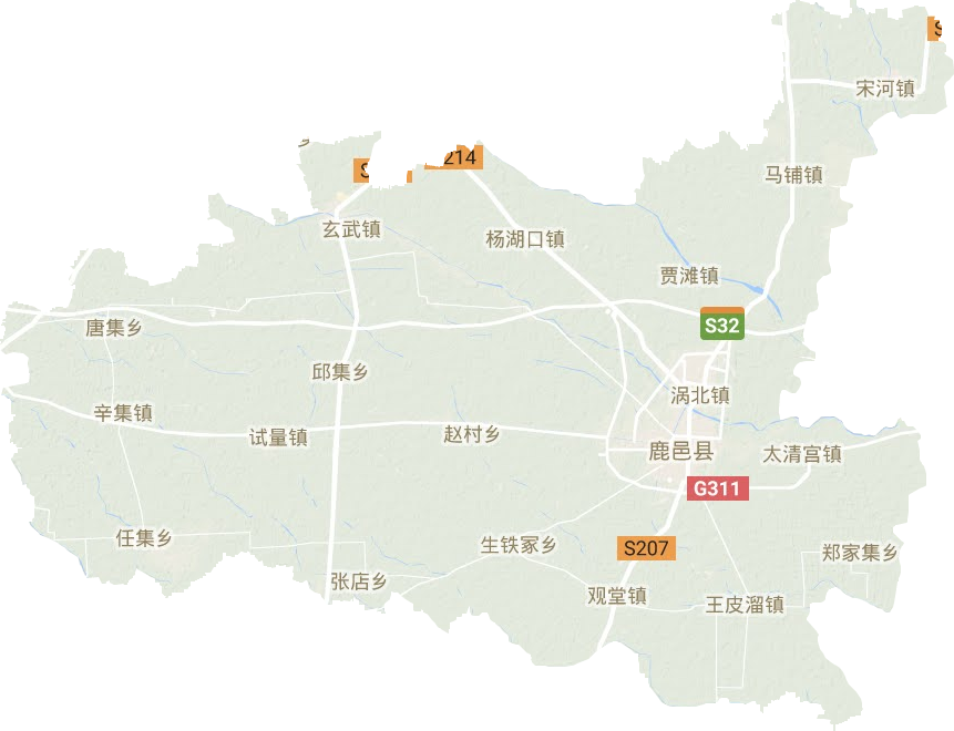 鹿邑縣地形圖