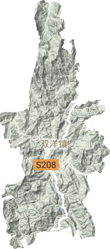 雙洋鎮地形圖