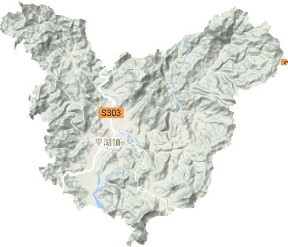 平湖鎮(zhèn)地形圖