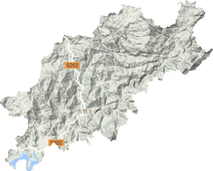 吉巷鄉地形圖