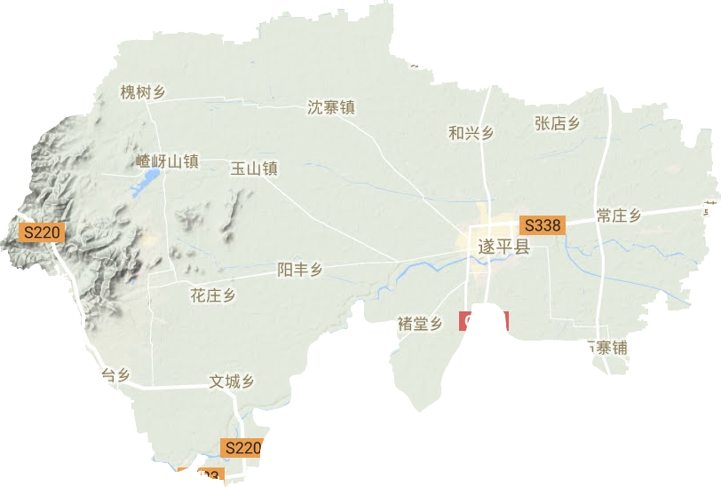 遂平縣地形圖