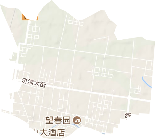濟源市北海街道地形圖