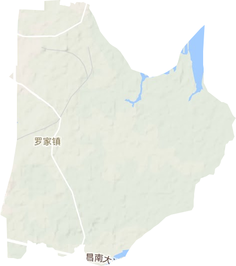 羅家鎮(zhèn)地形圖