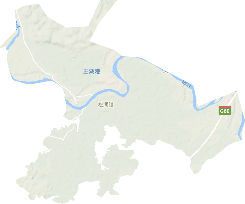 松湖鎮地形圖