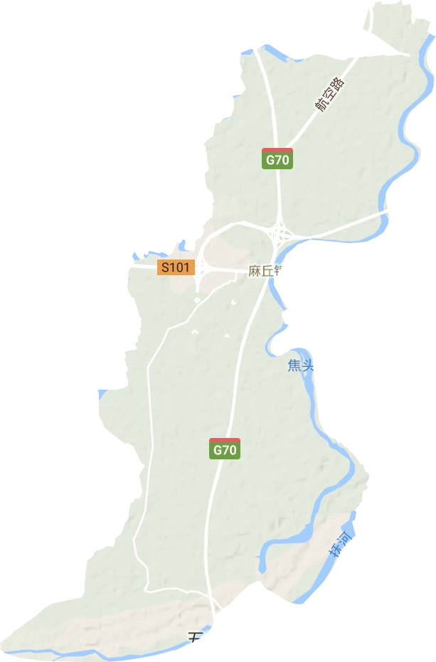 麻丘鎮(zhèn)（南昌高新開發(fā)區(qū)）地形圖