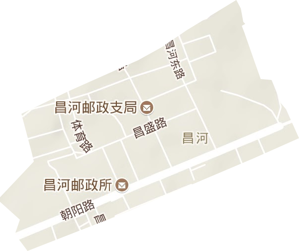 昌河街道地形圖