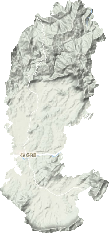 鵝湖鎮(zhèn)地形圖