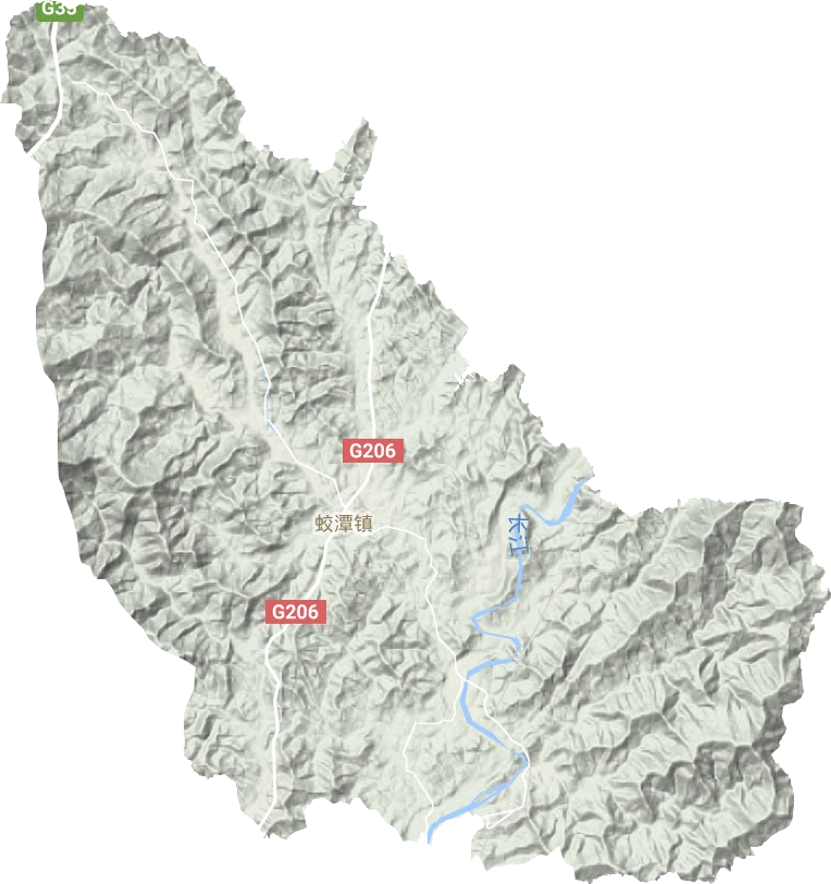 蛟潭鎮地形圖