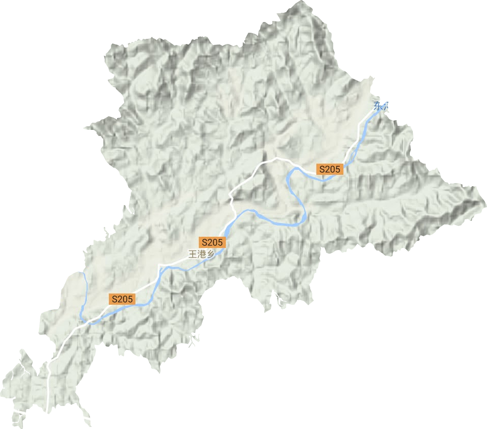 王港鄉地形圖