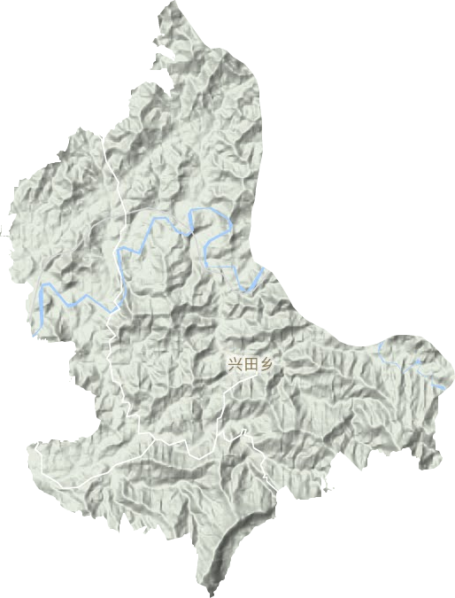 興田鄉地形圖