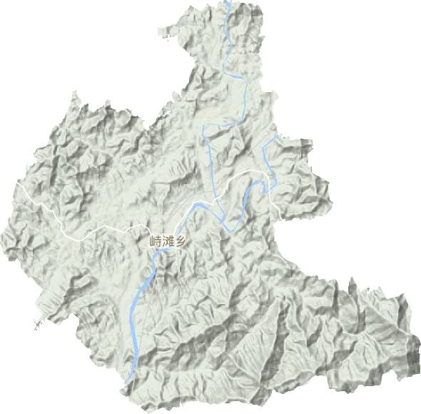 峙灘鄉地形圖