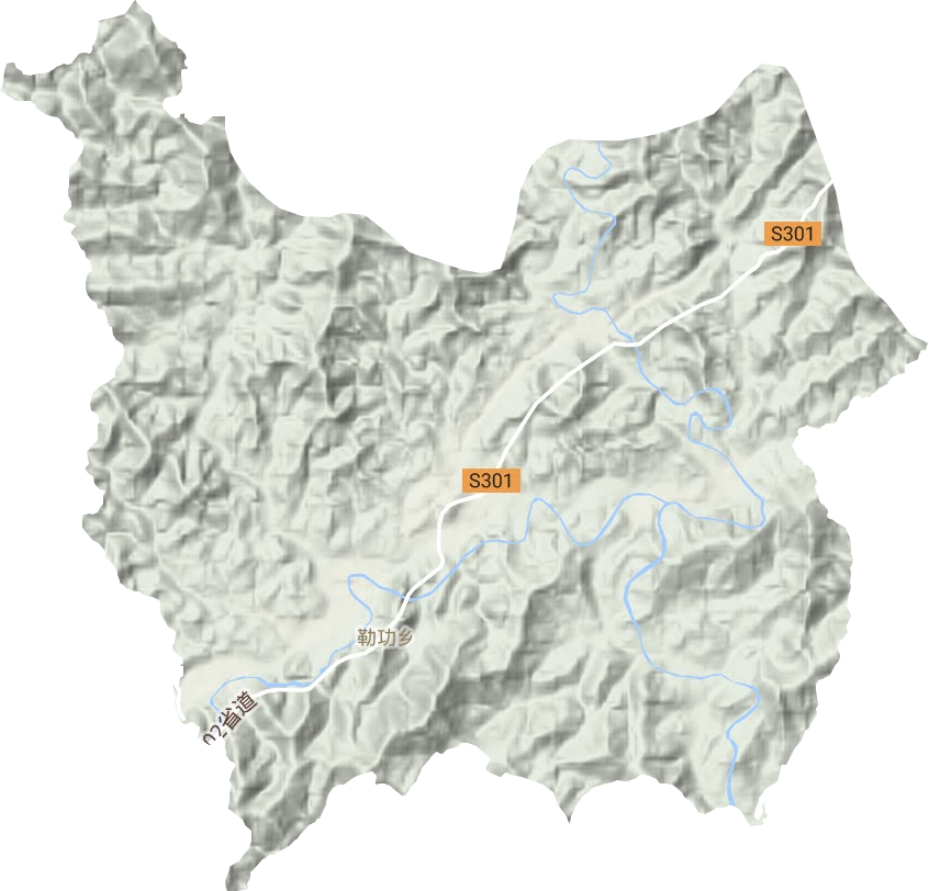 勒功鄉地形圖