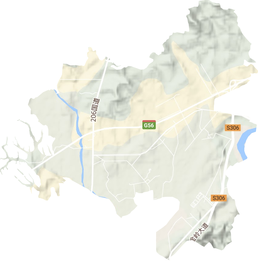 羅家橋鄉地形圖