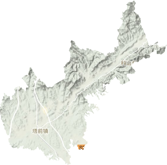 塔前鎮地形圖