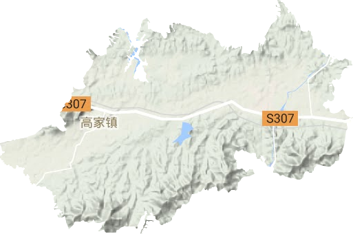 高家鎮地形圖