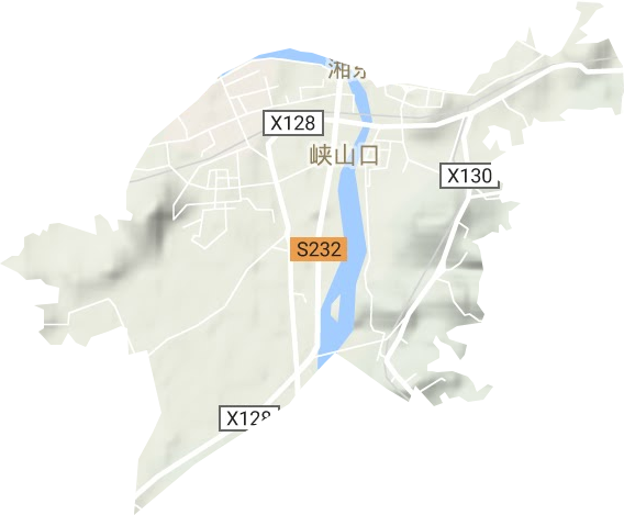 峽山口街道地形圖