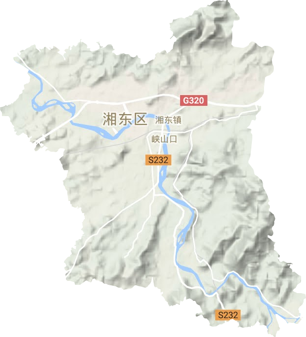湘東鎮地形圖