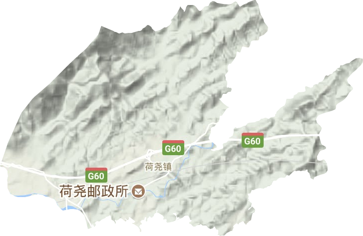 荷堯鎮地形圖
