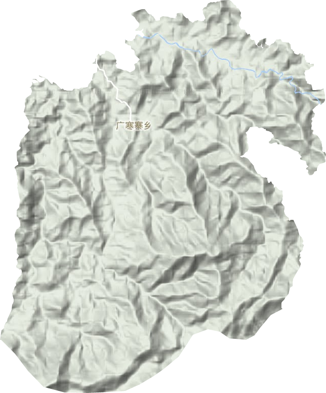 廣寒寨鄉地形圖