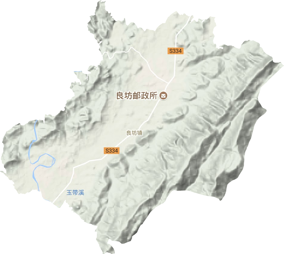 良坊鎮地形圖