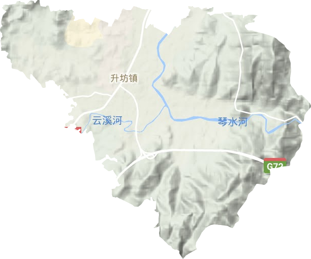 升坊鎮(zhèn)地形圖