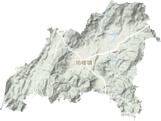 坊樓鎮地形圖