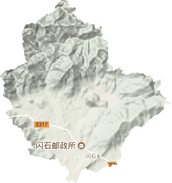 閃石鄉地形圖