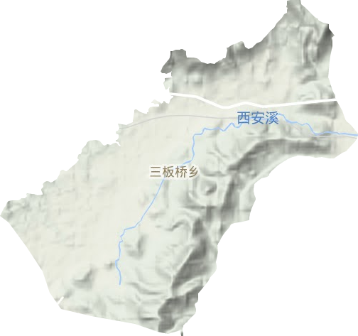 三板橋鄉地形圖