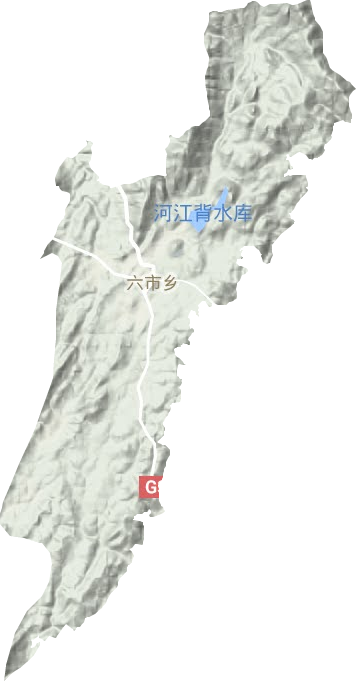 六市鄉(xiāng)地形圖