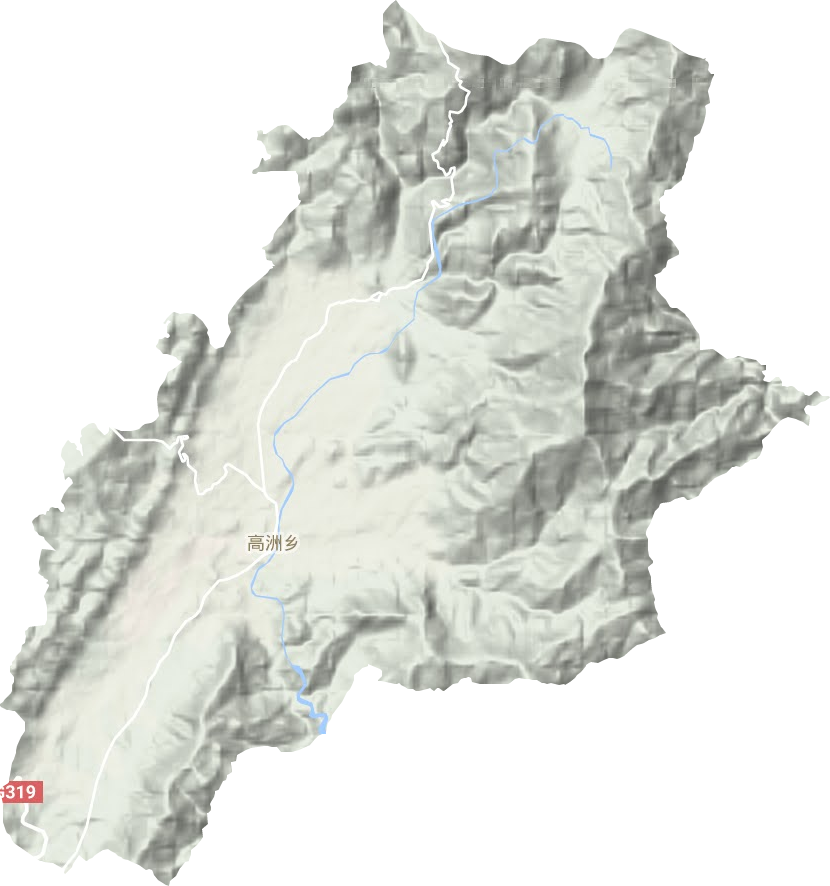高洲鄉(xiāng)地形圖