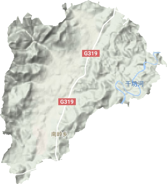 南嶺鄉(xiāng)地形圖