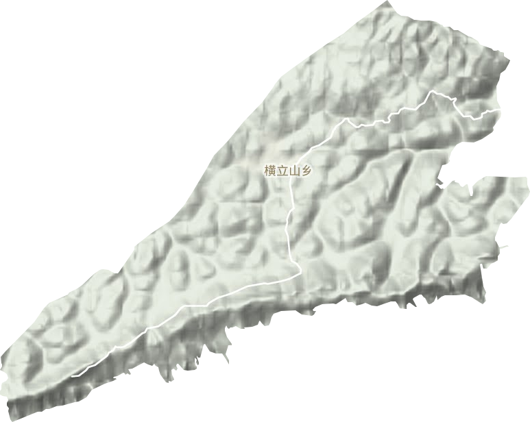 橫立山鄉(xiāng)地形圖