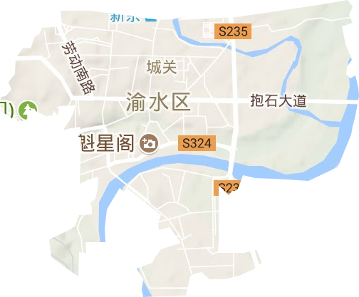 城南街道地形圖