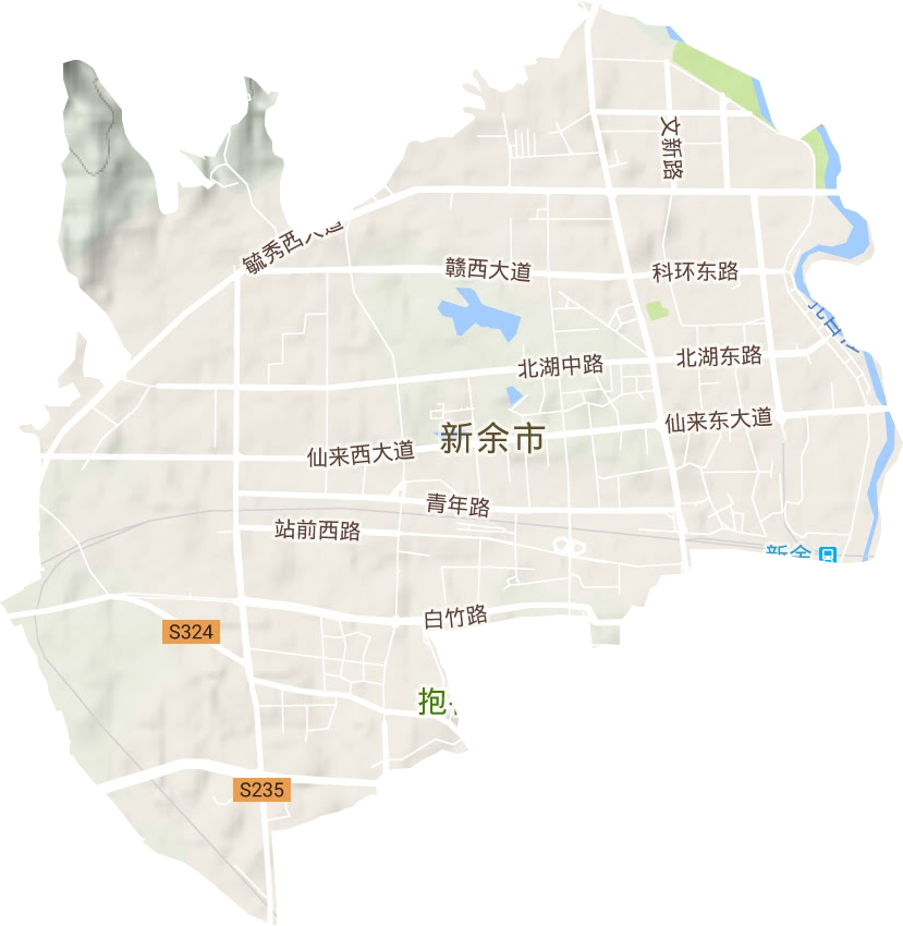 城北街道地形圖