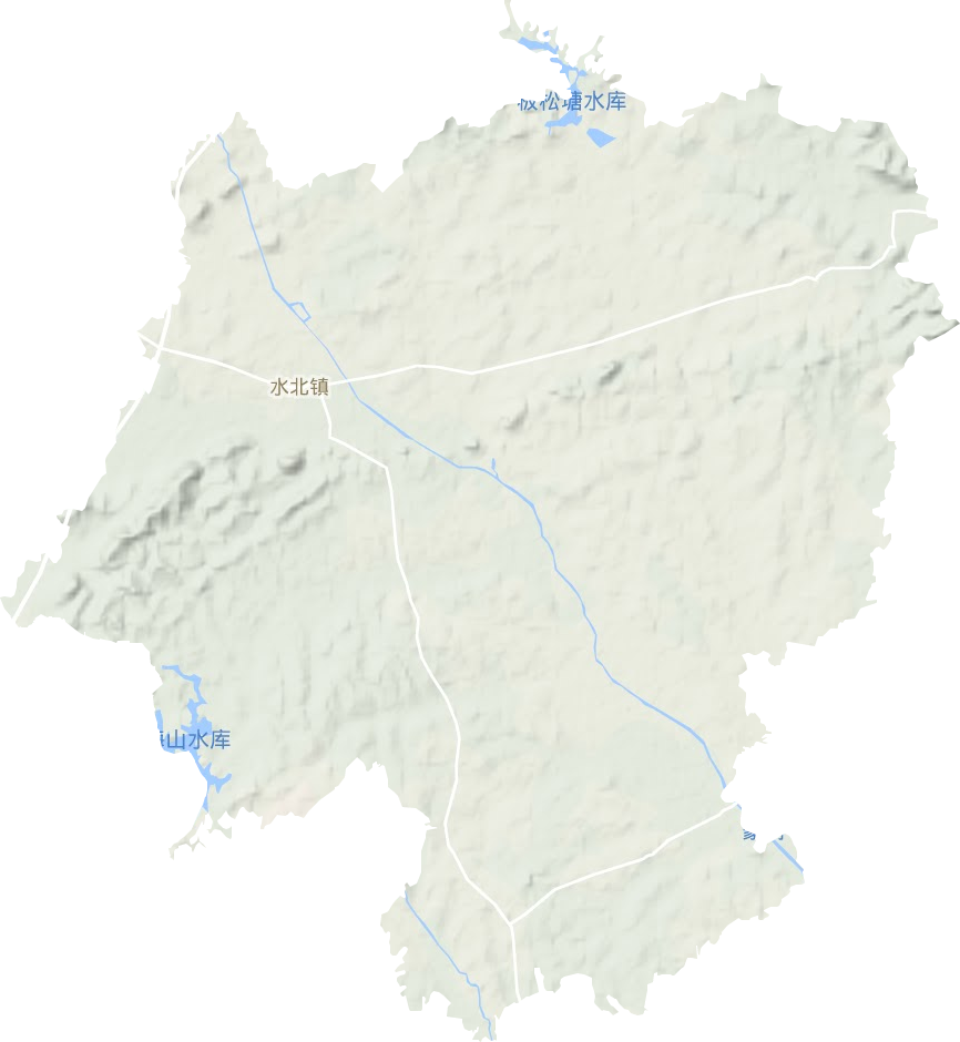 水北鎮(zhèn)地形圖