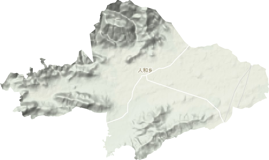 人和鄉地形圖
