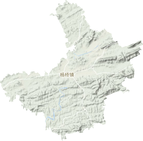 楊橋鎮地形圖